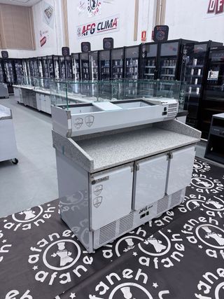 MESA REFRIGERADA PARA PREPARACION DE PIZZA