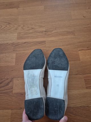 Oferta!Bailarinas Twist Lolas en beige con gris