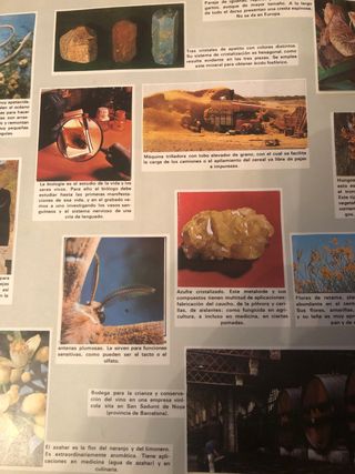 Album de cromos de ciencias antiguo