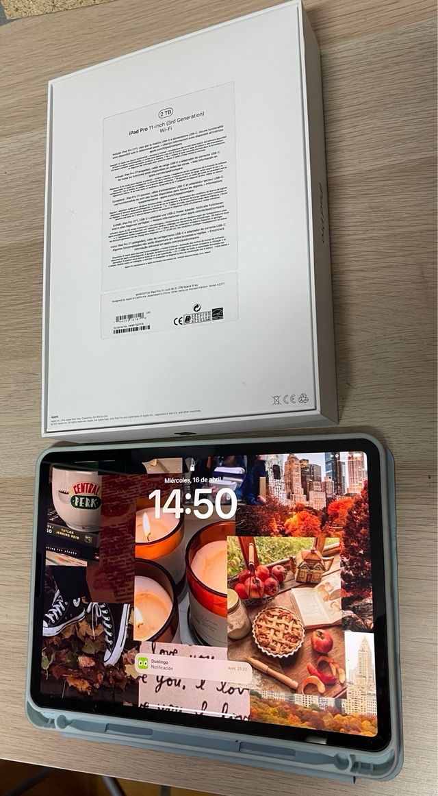 IPAD PRO 11 M1 16 GB 2 TB.
(Impoluto)