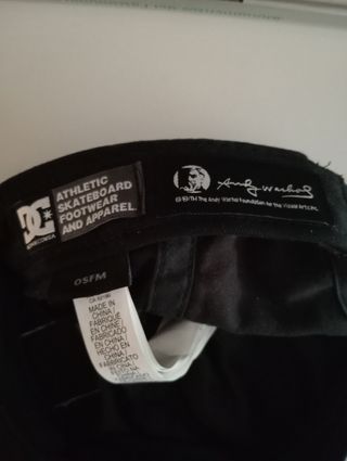 DCSHOES Andy Warhol Arts edi cap/gorra