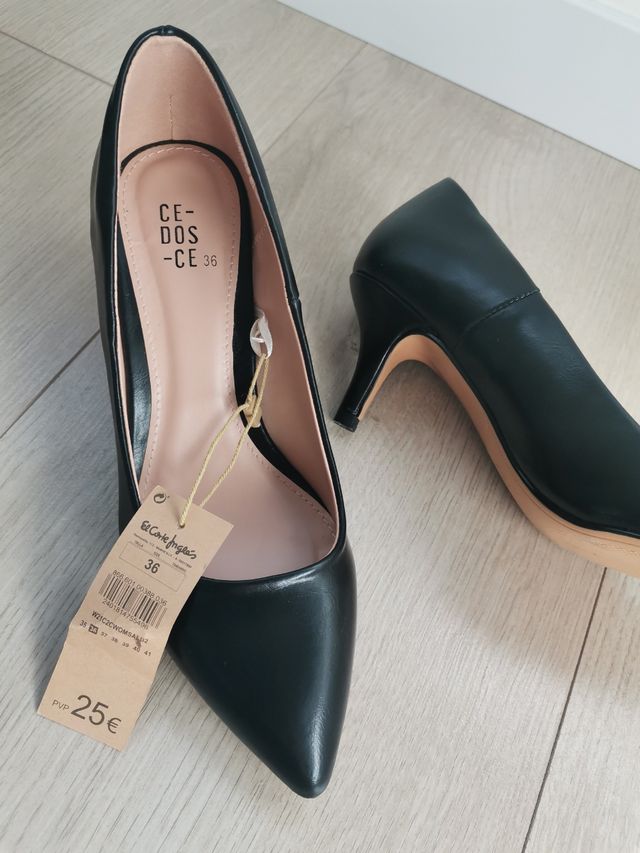 Zapatos negros N 36. El Corte Inglés