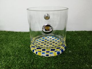 6 vasos wiskhy y cubitera