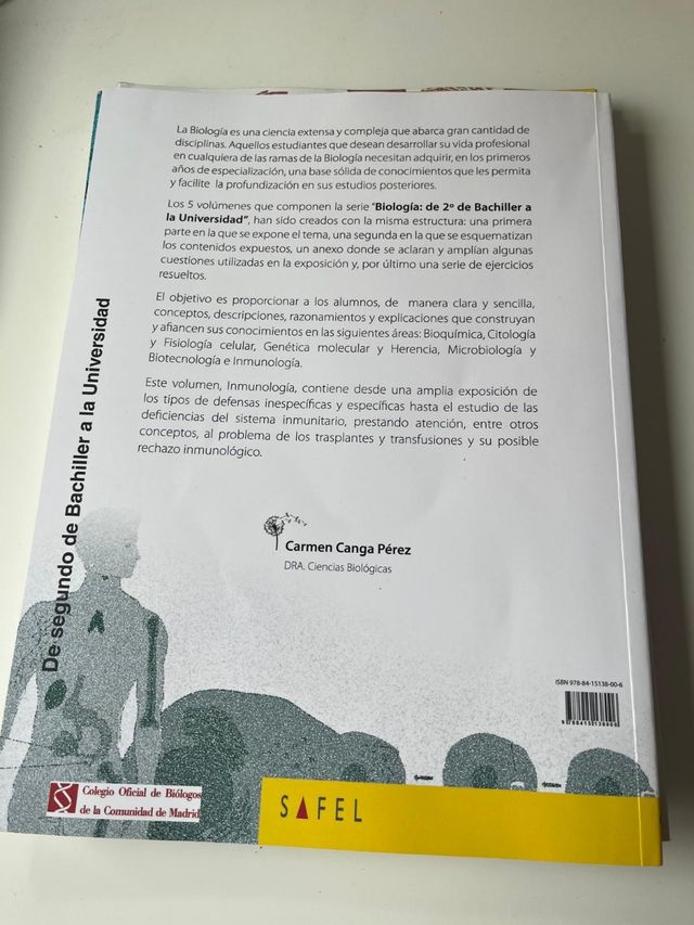 Libros de biología 2° de bachillerato