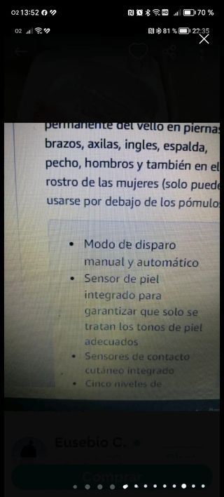 Depiladora láser Remington