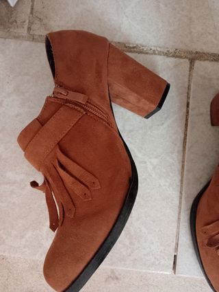 Zapatos mujer piel antelina 