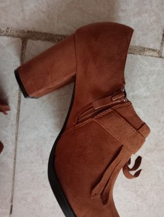 Zapatos mujer piel antelina 