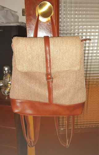 REBAJAS BOLSO/MOCHILA DE RAFIA
