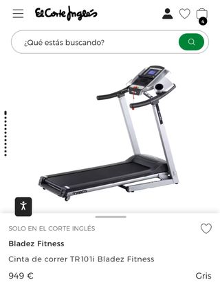 Cinta de correr Bladez fitness TR