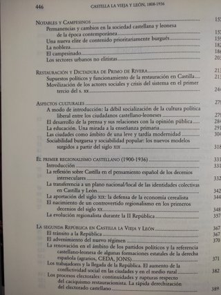 Castilla la vieja y León. Historia contemporánea