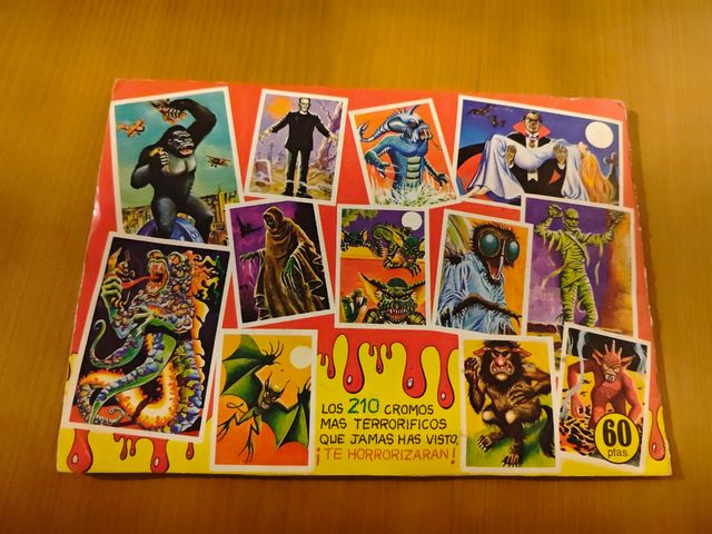 Álbum cromos completo monstruos