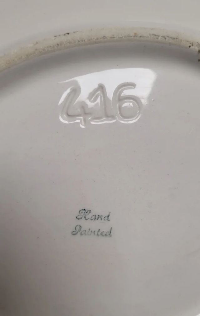 Frutero pintado a mano