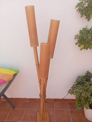 Lampara bambú 
