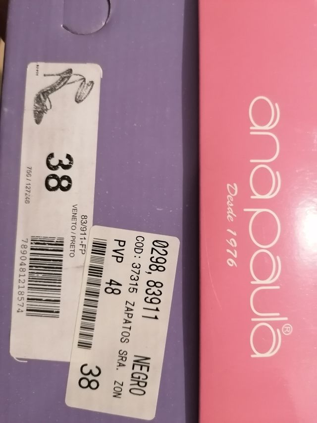 Zandalias negras tacón de aguja