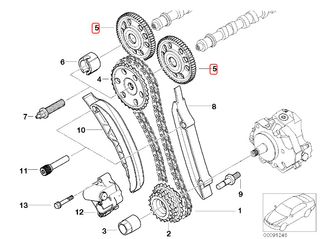 RUEDA DENTADA ÁRBOLES DE LEVAS 11317788741