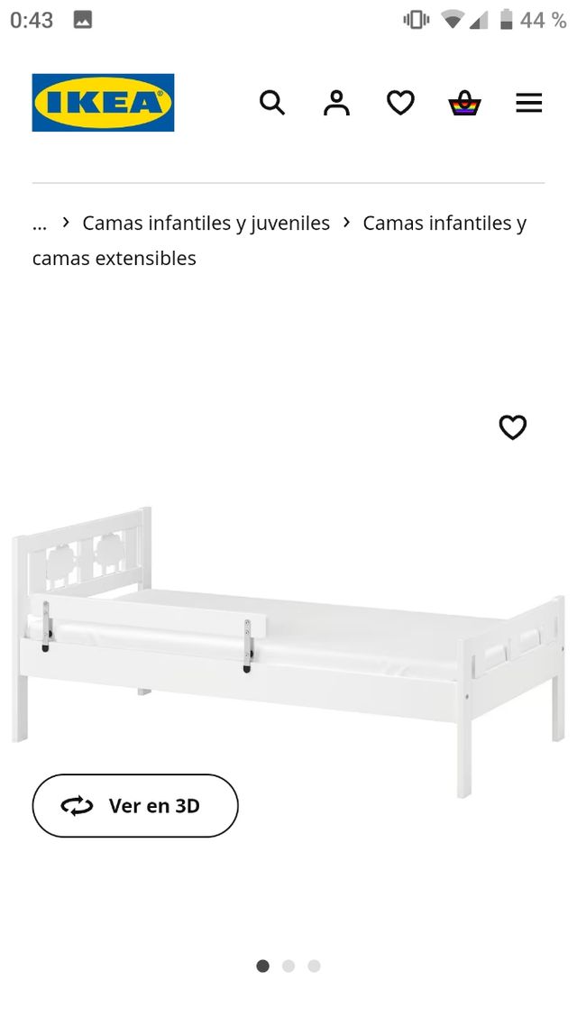 Cama infantil Kritter IKEA +colchón +protector