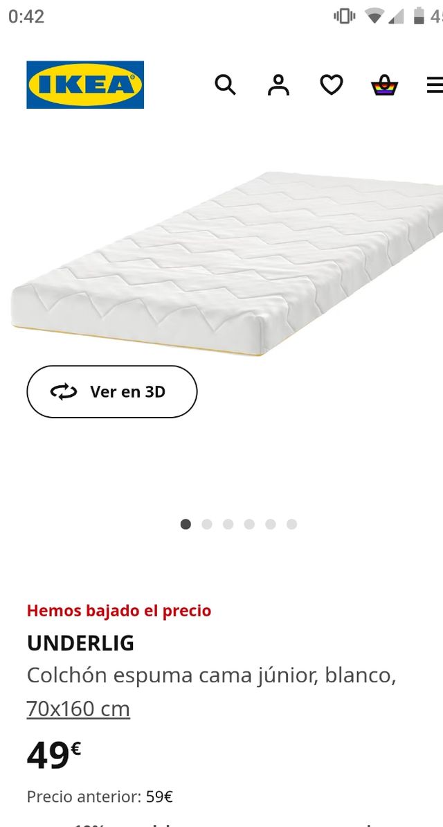 Cama infantil Kritter IKEA +colchón +protector