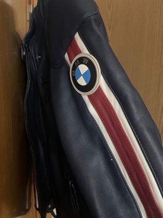 Chaqueta piel moto BMW