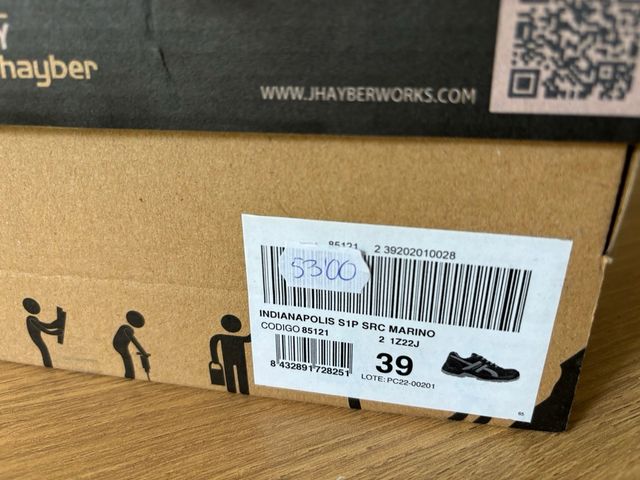 Zapatos de seguridad trabajo talla 39