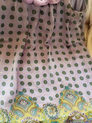 Falda lino talla 42 negra doble zara