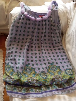 Falda lino talla 42 negra doble zara