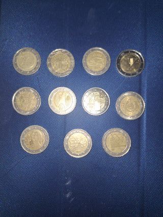 Lote monedas 2 euros
