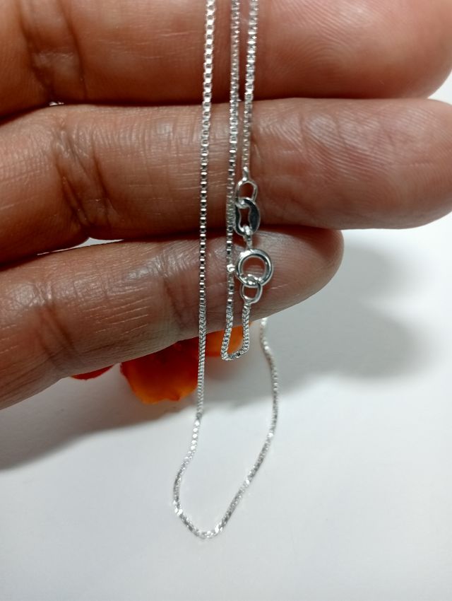 Cadena 40 cm plata de ley 925