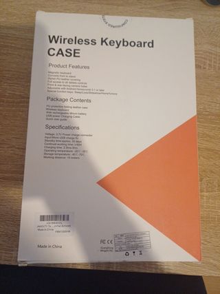 Teclado inalámbrico y carcasa ipad pro