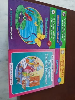 4 libros inglés cuentos clásicos 