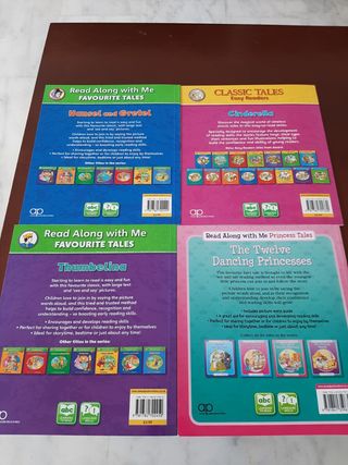 4 libros inglés cuentos clásicos 