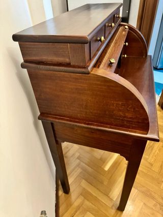 Mueble buró vintage de persiana (pino macizo)