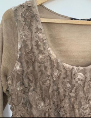 Vestido Punto y Gasa