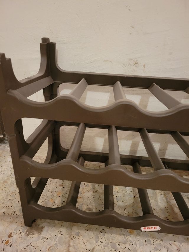 Botellero apilable plástico vino