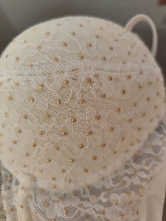 Corsé corpiño blanco ropa interior