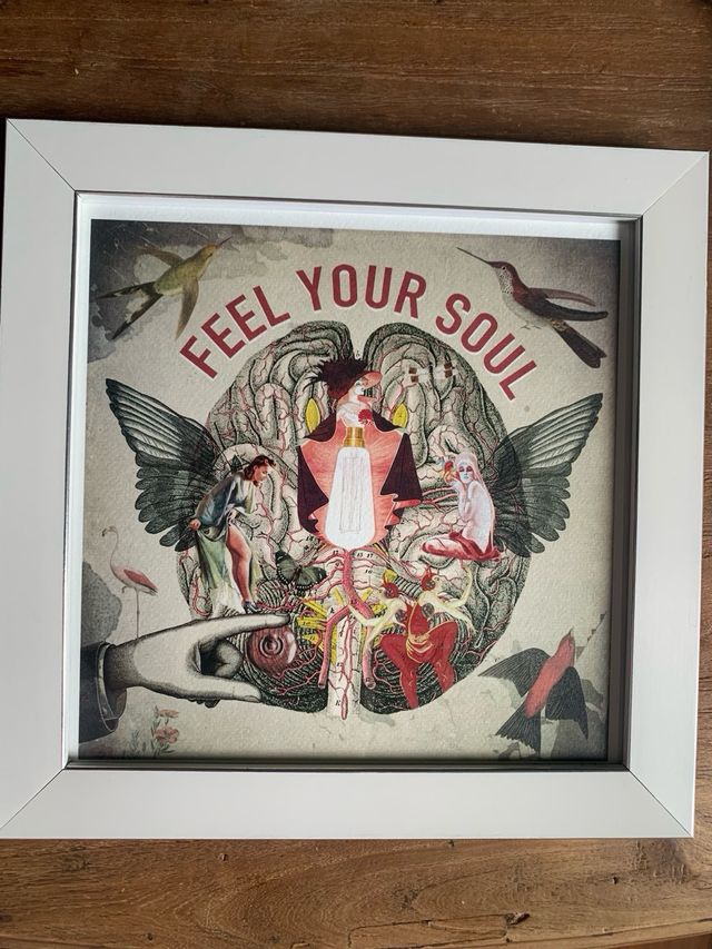 Cuadro cuadrado con lámina 30x30