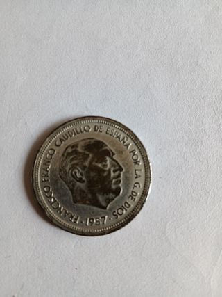 50 pesetas 1957 falsa de epoca se escucha ofertas