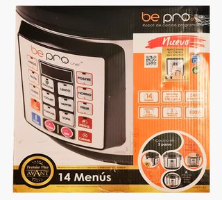 ROBOT DE COCINA PROGRAMABLE BE PRO CHEF