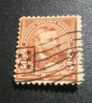 Sello USA 1894-99 5 centv. Color marron