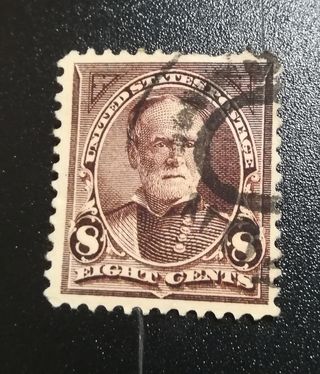 Sello USA 1894-99 8 ctvs. Color negro, Escaso 50%