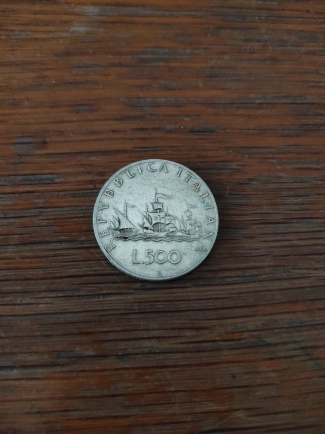 500 lire italiane caravelle rare 1964