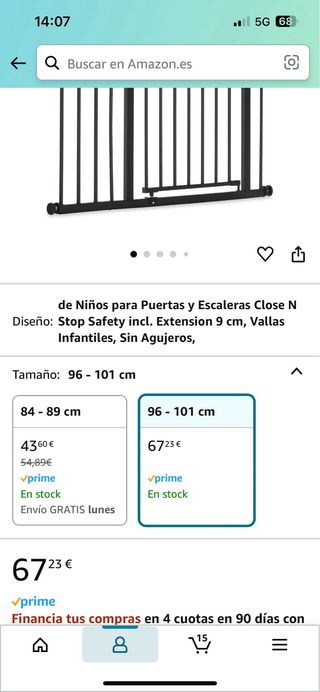 Valla escalera infantil