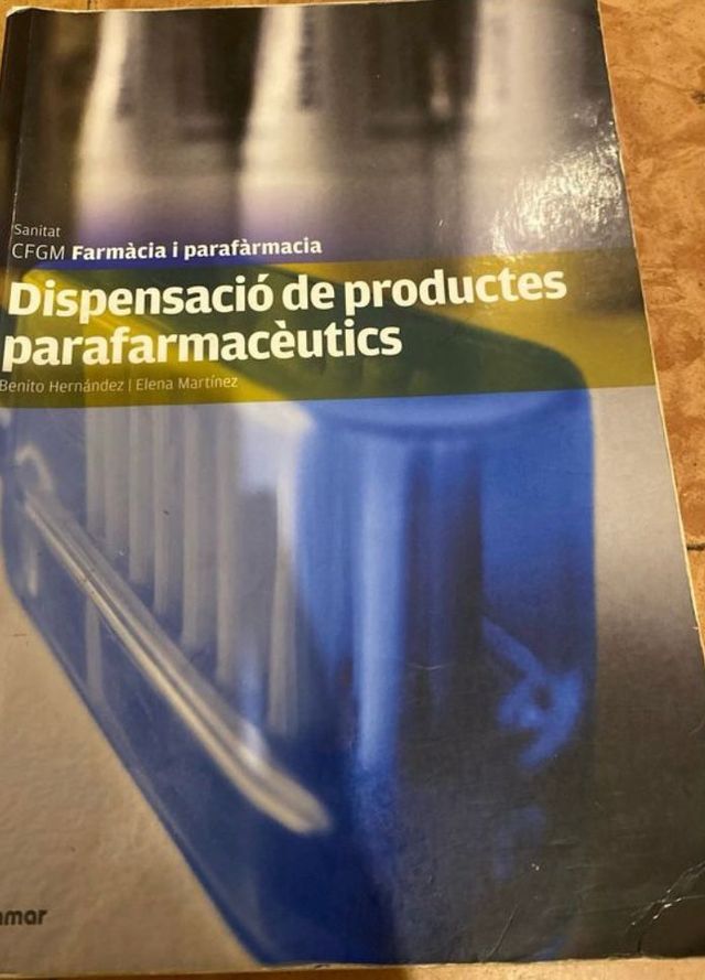 Libro dispensación de productos parafarmaceutics