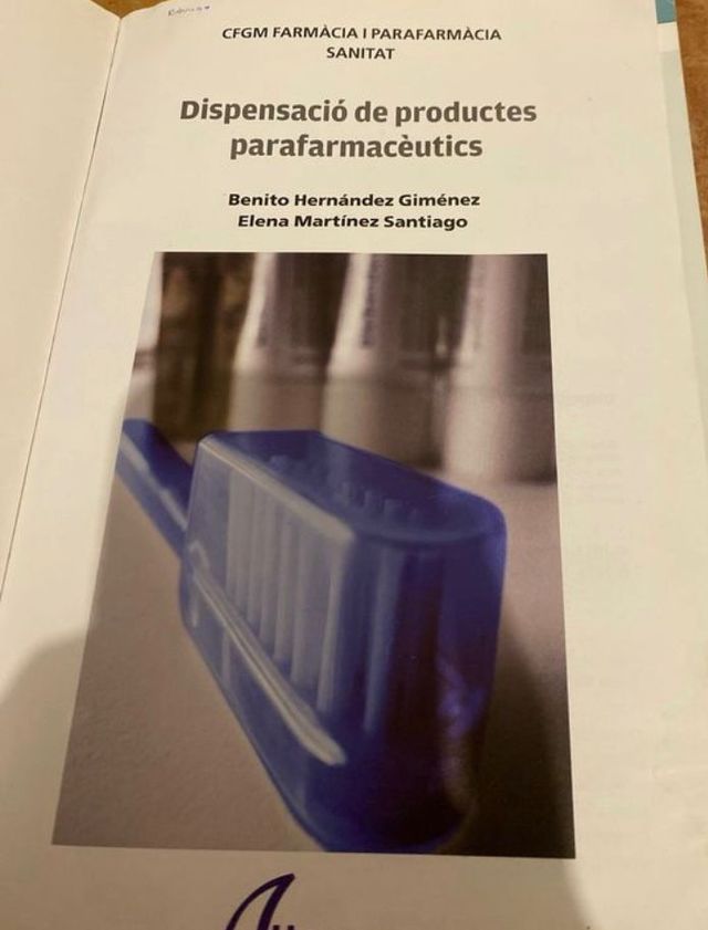 Libro dispensación de productos parafarmaceutics