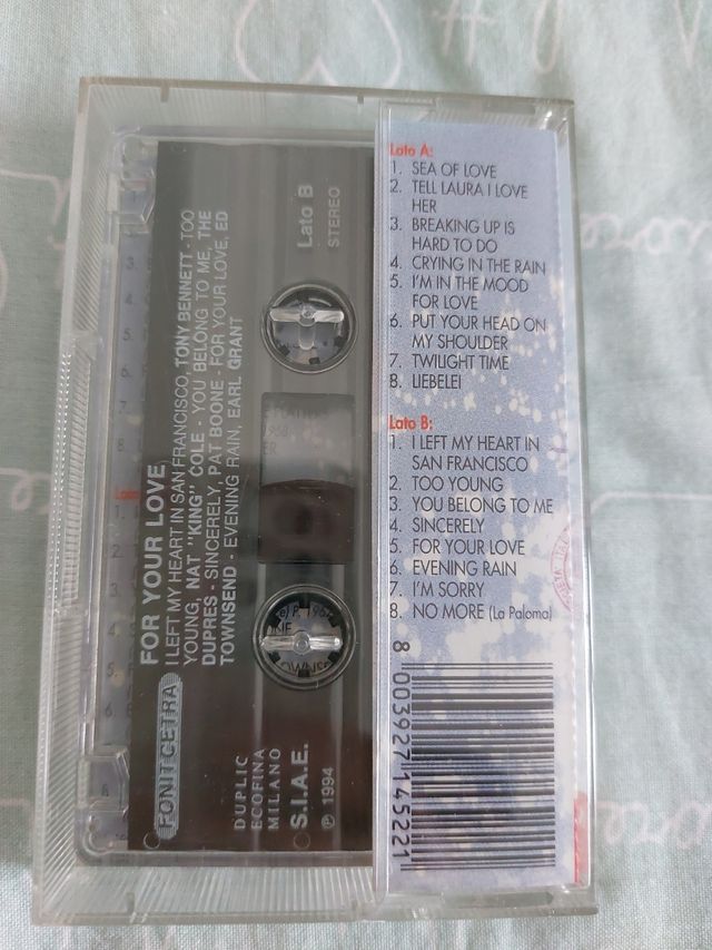 Audiocassette musica romantica