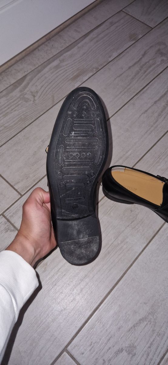 Mocassino in pelle nera 