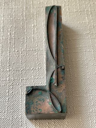 Tipo movil de imprenta metálico Orla