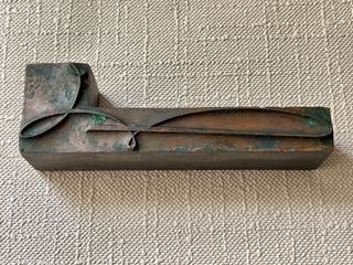 Tipo movil de imprenta metálico Orla