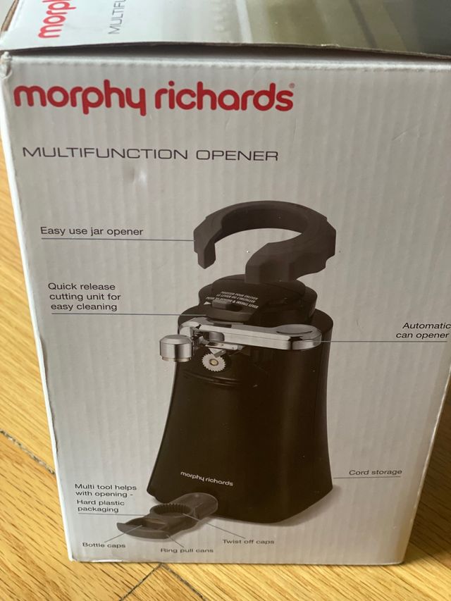 Abridor eléctrico de latas, chapas, botellas...