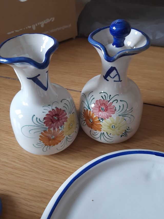 Juego vinagreras cerámica