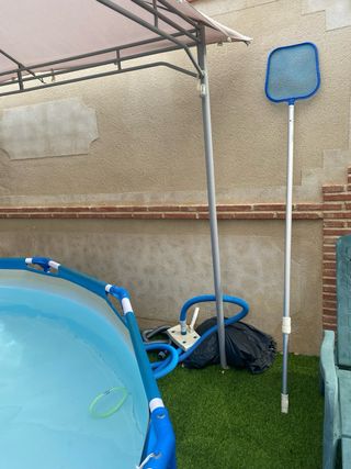Piscina desmontable con depuradora de arena!!